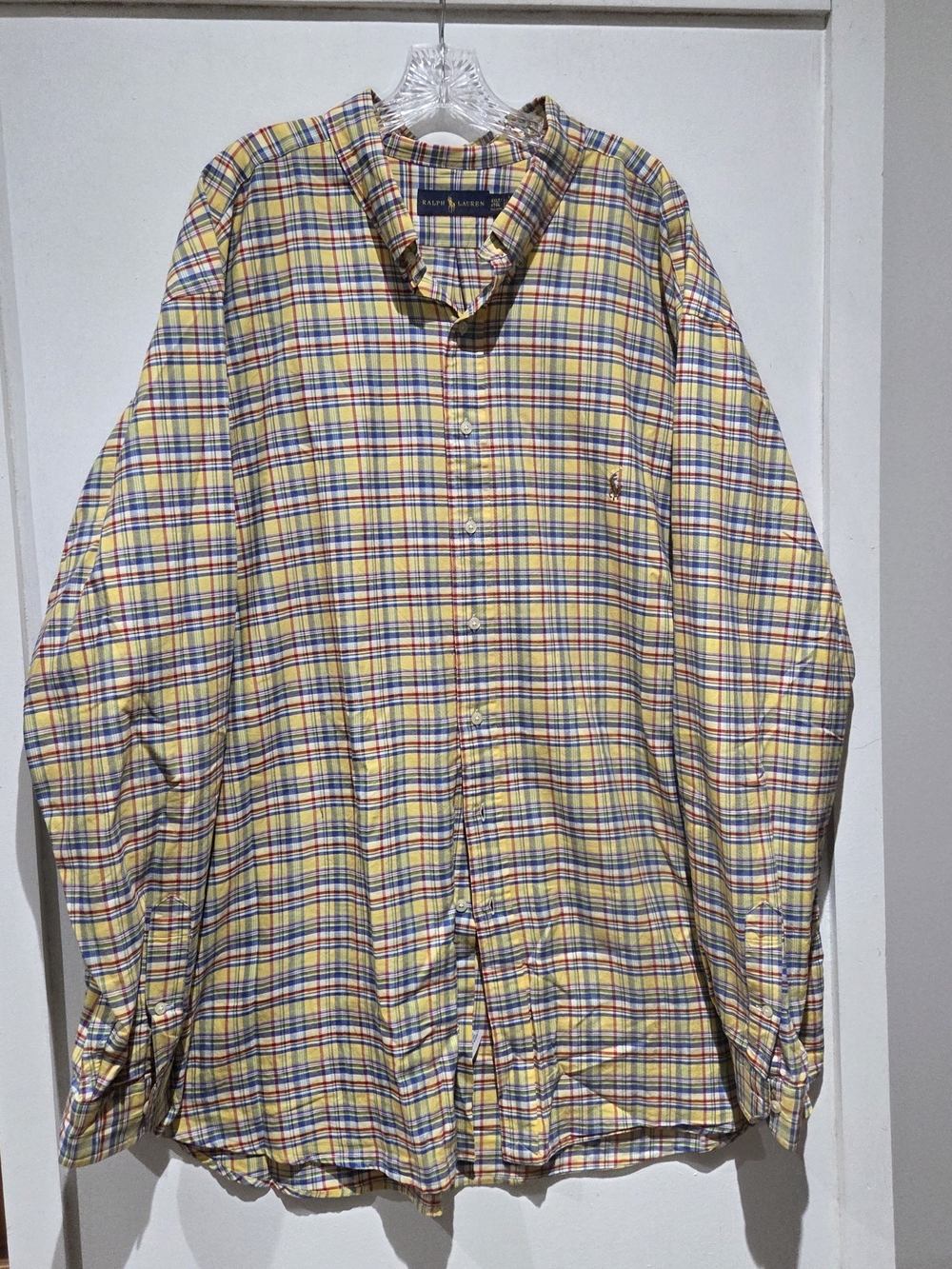 Polo by Ralph Lauren Yellow Multi-Color Plaid Button-Down Shirt